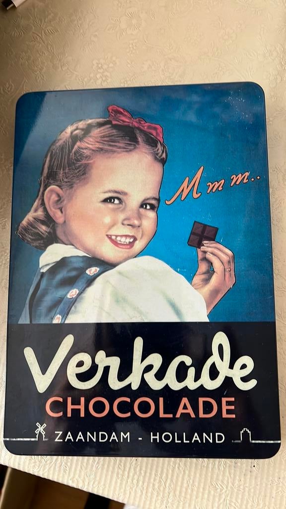 Verkade blik, Ophalen of Verzenden, Zo goed als nieuw, Koek(jes), Verkade