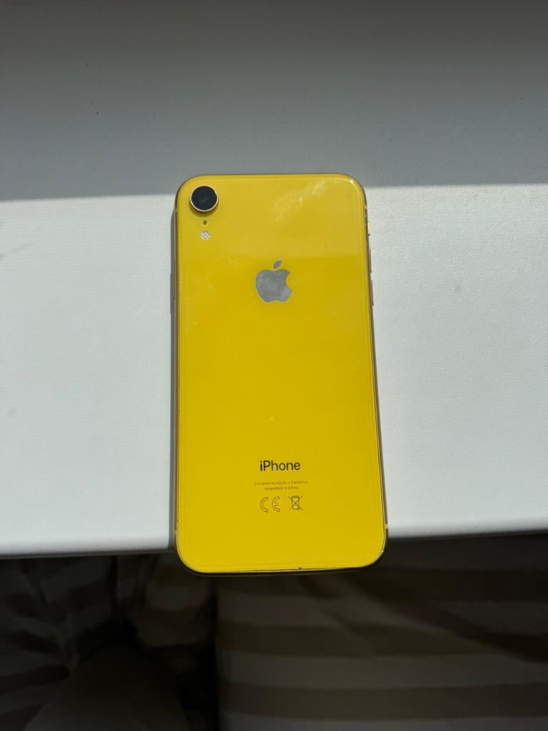 iPhone XR Geel 64gb, Telecommunicatie, Mobiele telefoons | Apple iPhone, Gebruikt, Geel, IPhone XR, Ophalen of Verzenden