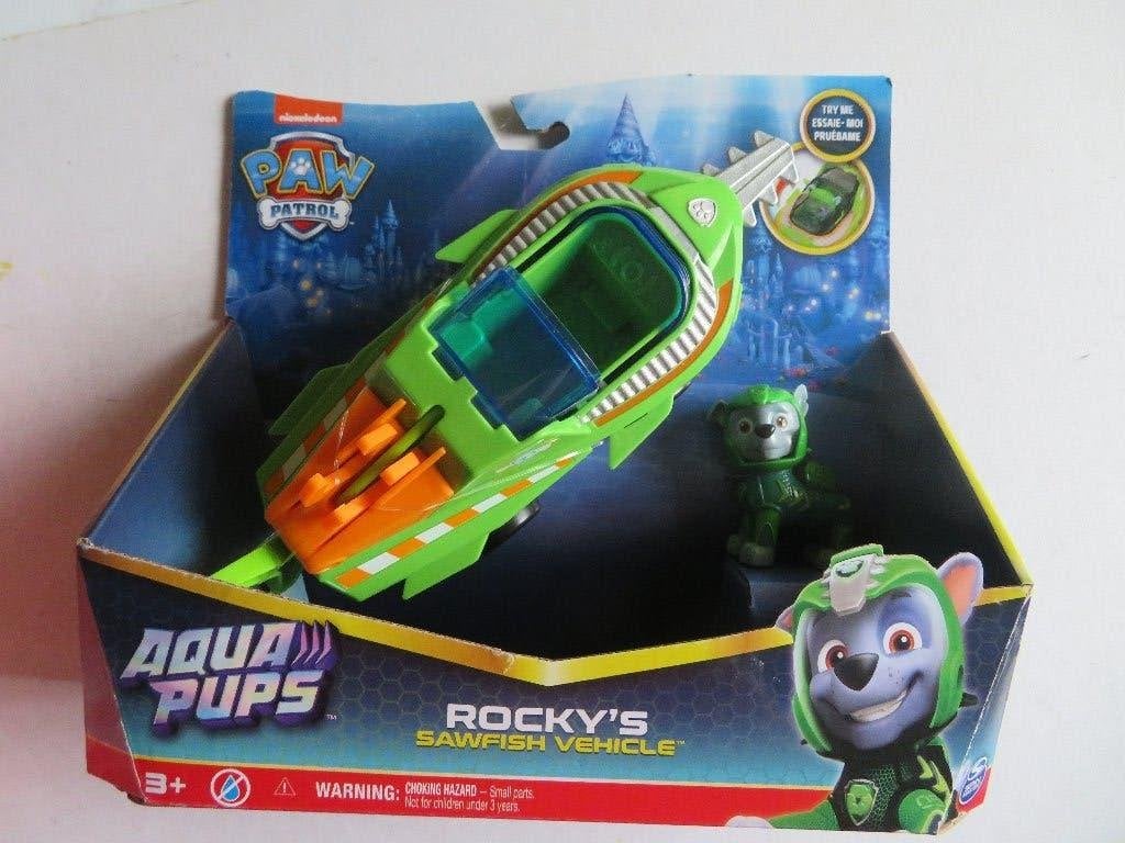 PAW PATROL -- AQUA PUPS -- ROCKYS SAWFISH VEHICLE, Ophalen of Verzenden, Zo goed als nieuw