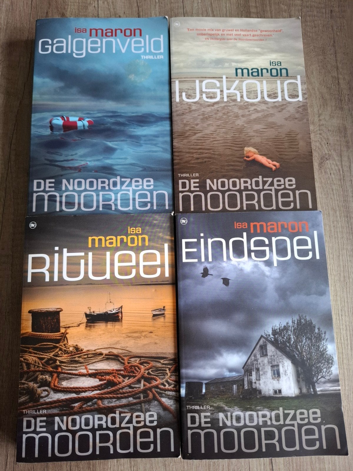 Isa Maron 4x De Noordzeemoorden IJskoud, Ritueel, Eindspel, Ophalen of Verzenden