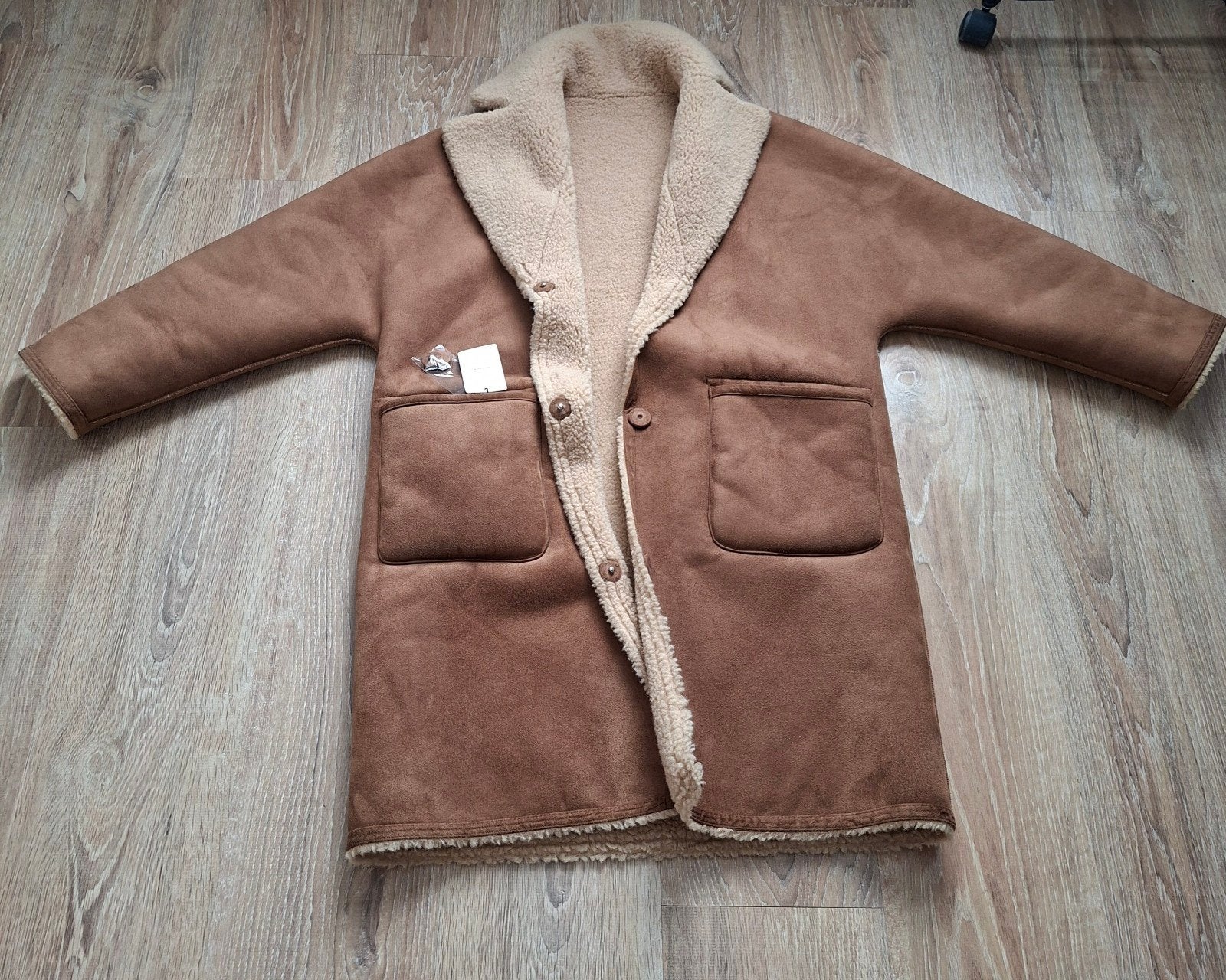 Nieuwe omkeerbare jas - Maat 40/42, Ophalen, Nieuw, Maat 42/44 (L), Bruin