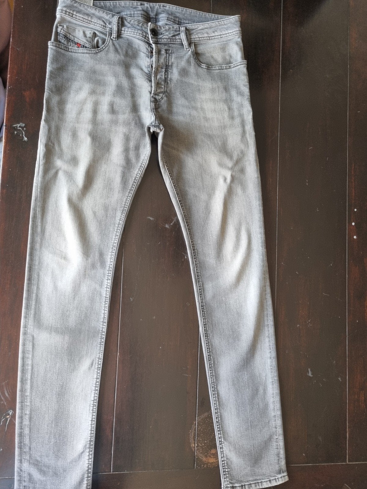 GRIJZE DIESEL SLEENKER SLIM SKINNY STRETCH JEANS SIZE 32/32, Kleding | Heren, Diesel, W32 (confectie 46) of kleiner, Ophalen of Verzenden