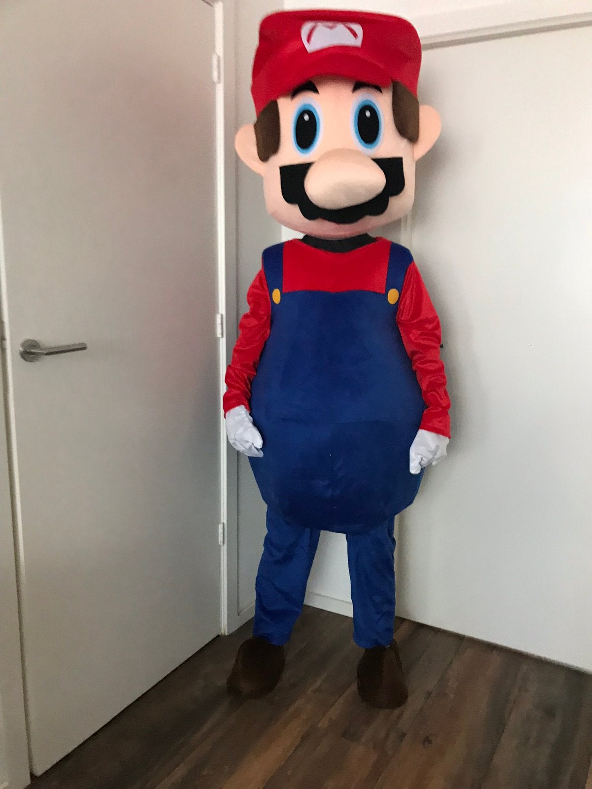 Super mario mascotte kostuum te koop!, Ophalen of Verzenden, Zo goed als nieuw, Onbekend, Onbekend