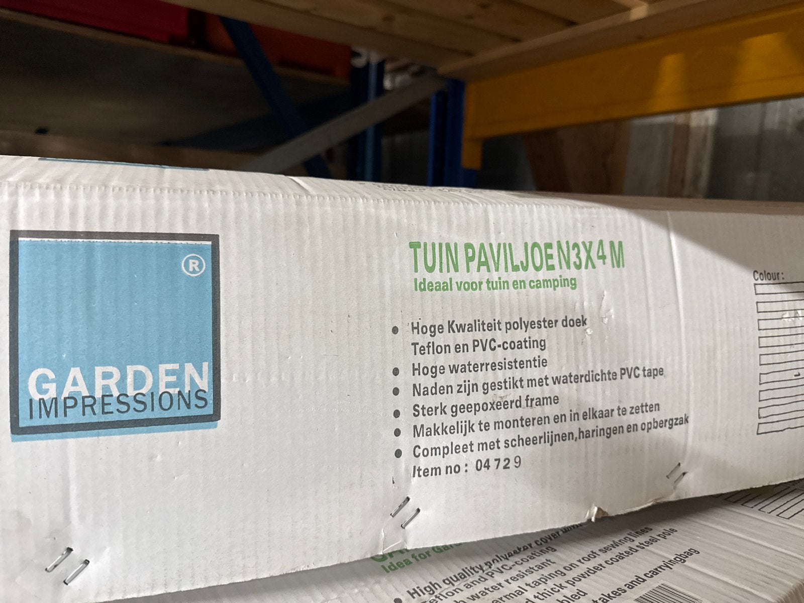 Tuinpaviljoen 3x3/3x4m Ideaal voor tuin en camping, Tuin en Terras, Partytenten, Ophalen, Opvouwbaar, Minder dan 4 meter, Nieuw