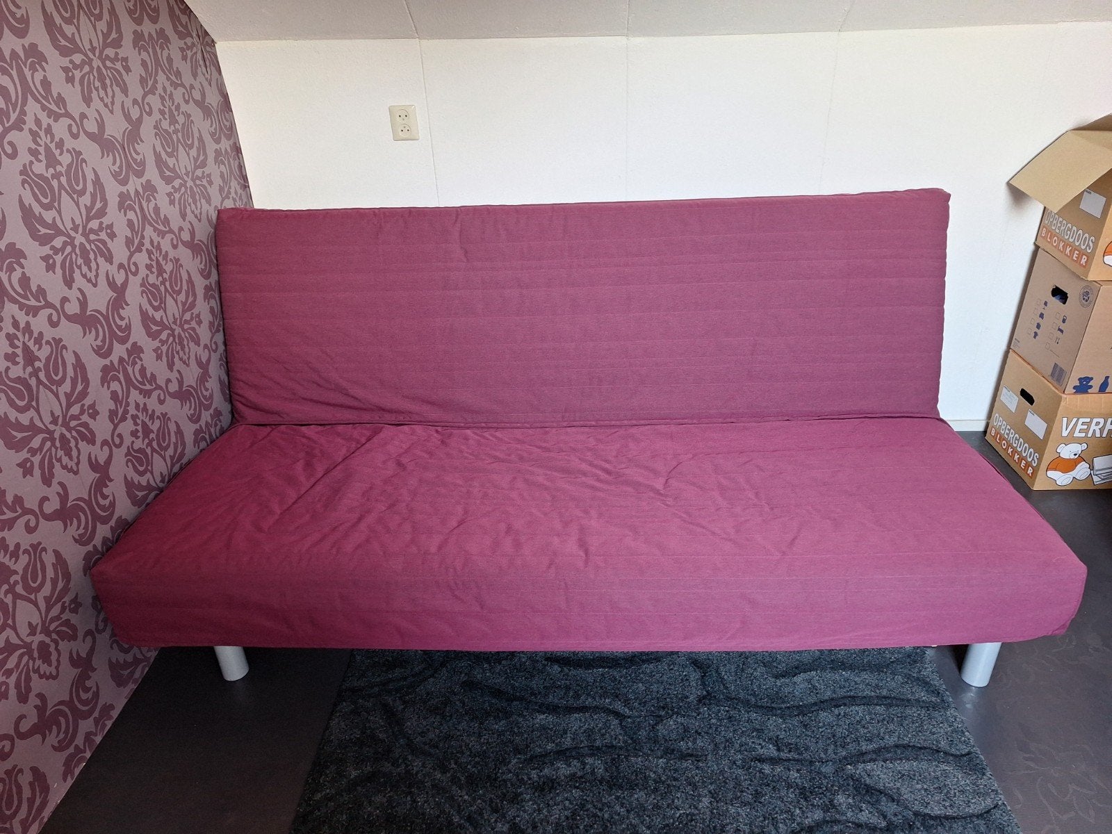 slaapbank, Ophalen, Gebruikt, Tweepersoons, 140 cm