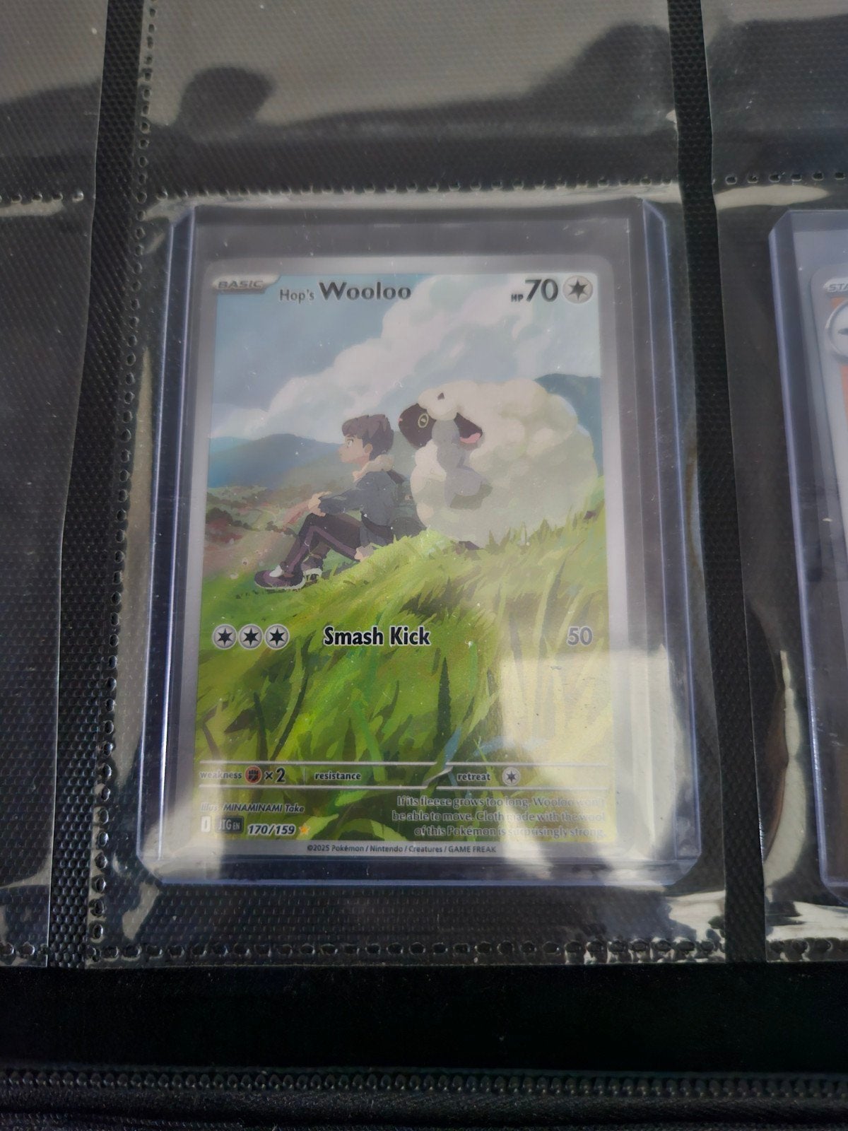 Pokemon Hop's Wooloo 170/159 Journey Toghter, Ophalen of Verzenden, Zo goed als nieuw, Losse kaart, Foil