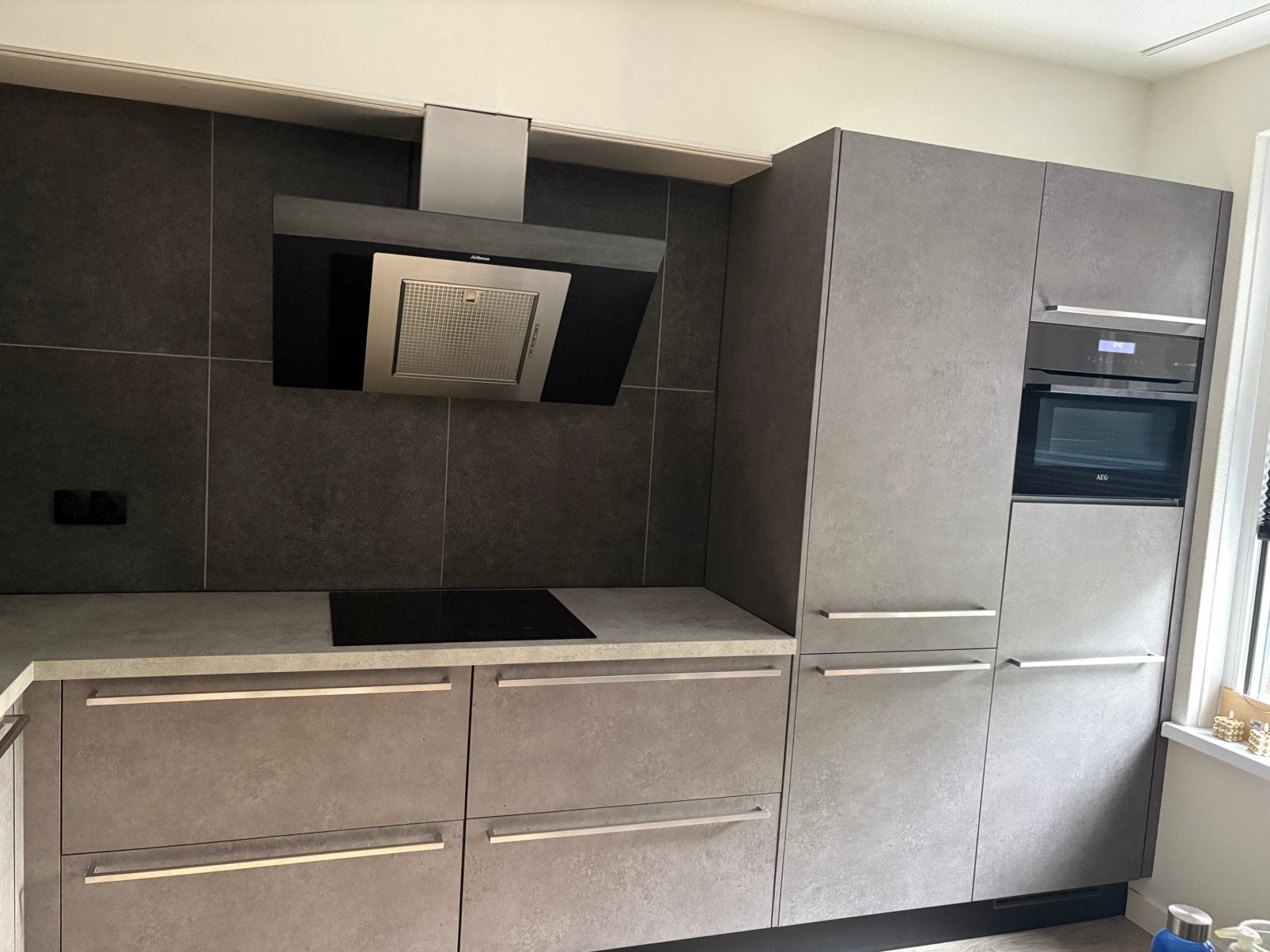 Complete keuken te koop, Ophalen, Zo goed als nieuw, Kunststof, Hoekkeuken