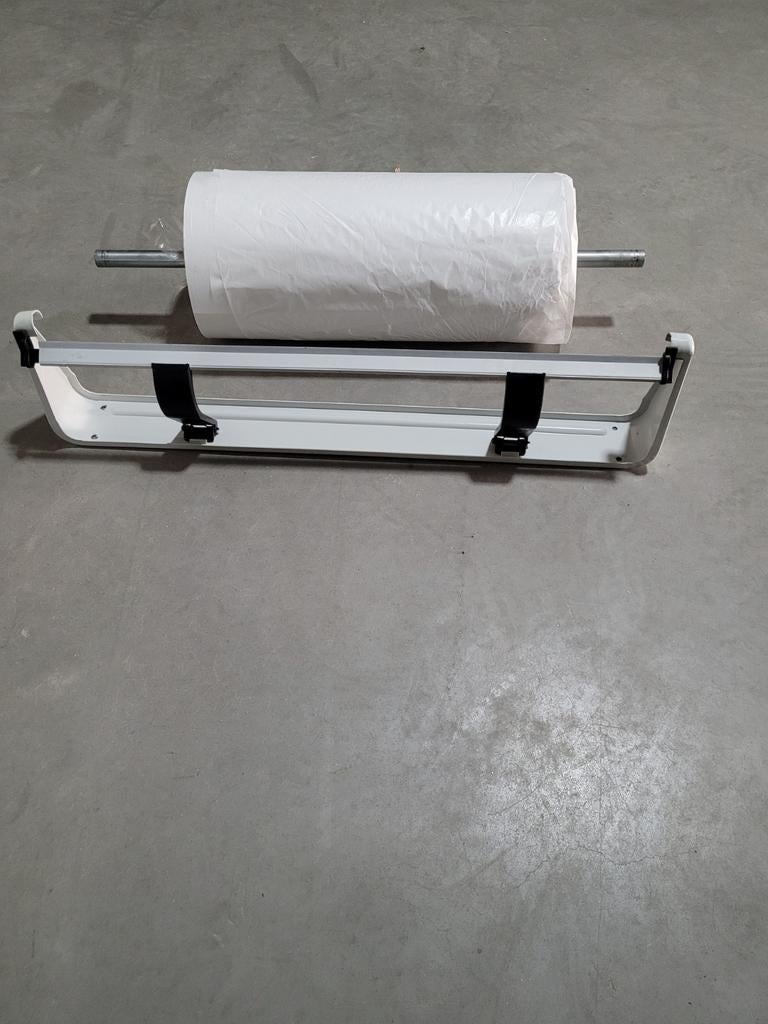 Papierrolhouder met snijder, Ophalen, Metaal, Wit, Overige merken