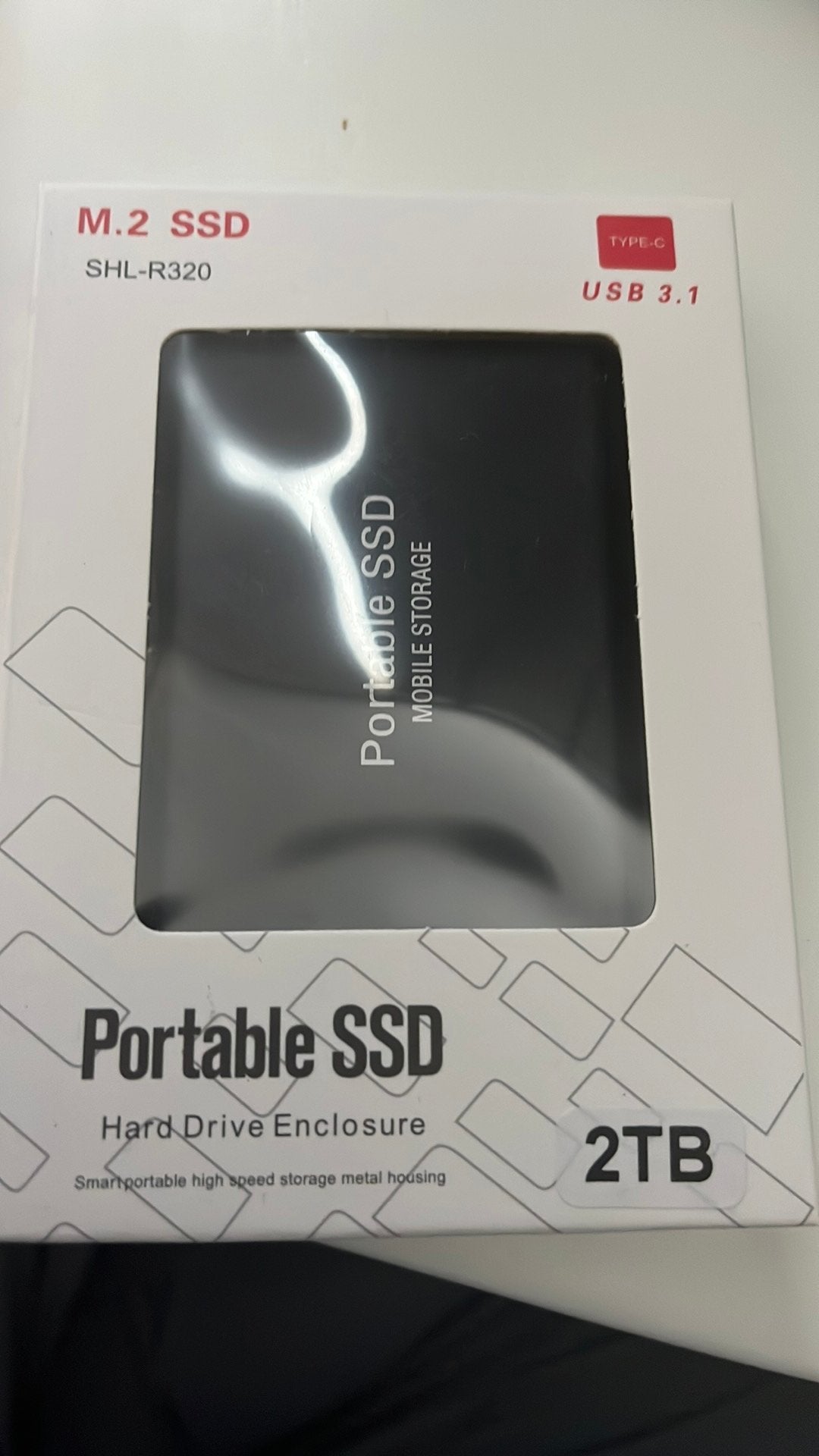Draagbare M.2 SSD 2TB USB 3.1 Type-C Externe Opslag, Server, SSD, Nieuw, Ophalen of Verzenden