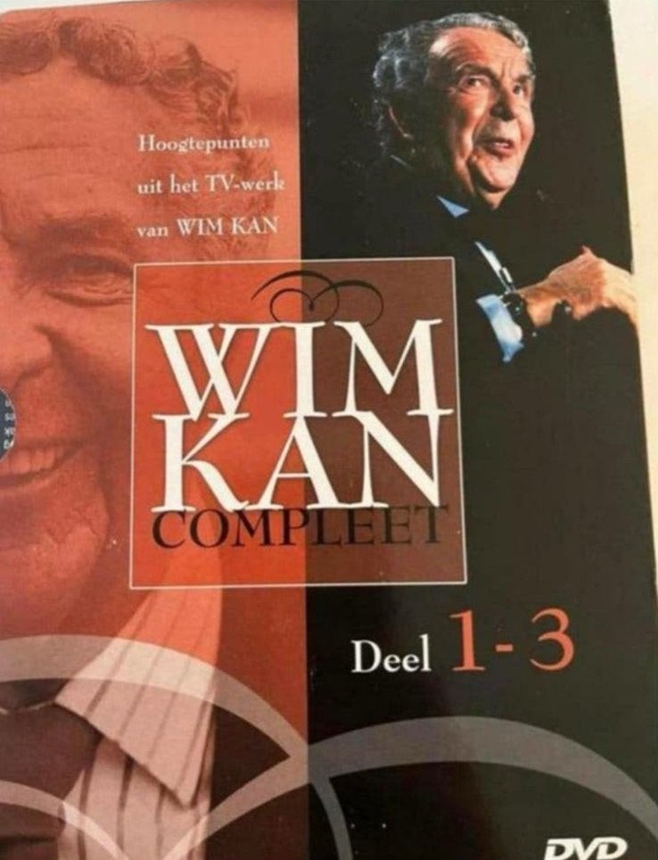 Wim Kan Compleet Deel 1-3 DVD - Hoogtepunten TV-werk, Alle leeftijden, Ophalen of Verzenden, Zo goed als nieuw, Stand-up of Theatershow