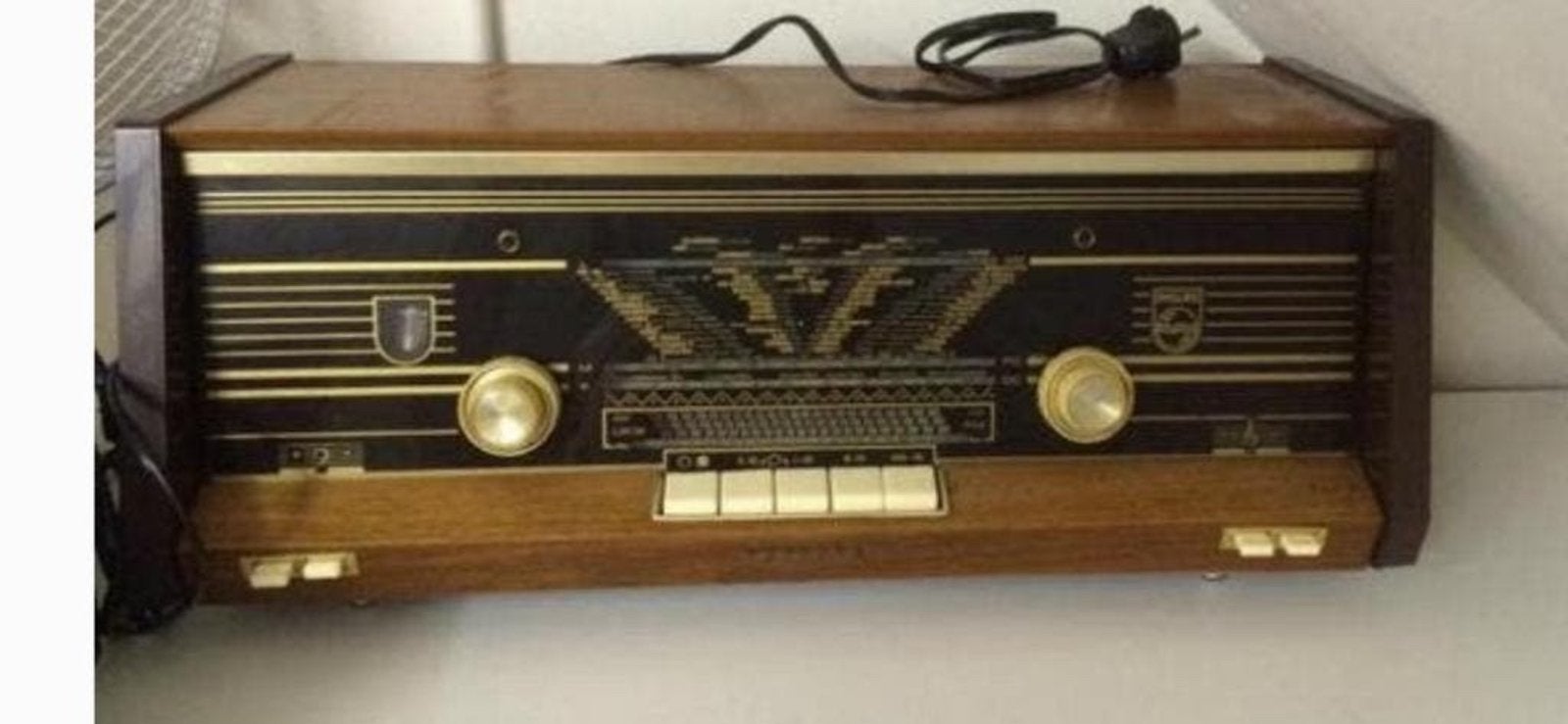 Antieke philips radio B4X23A/74 Werkend, Ophalen, Gebruikt, Radio
