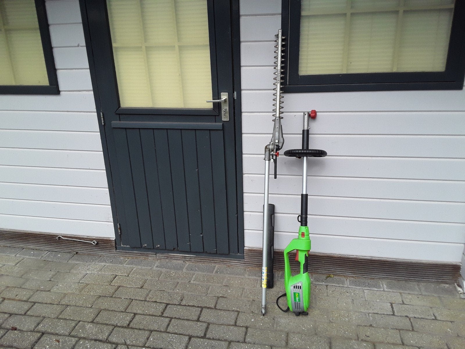 I.z.g.st Telescopische  Hegeschaar  BIEDEN zie omschrijving, Tuin en Terras, Heggenscharen, Ophalen of Verzenden, Zo goed als nieuw