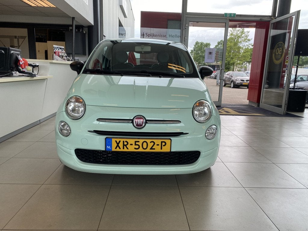 Fiat 500 0.9 TwinAir Turbo Popstar,Airco,Cruiscontrol,Bleuto, Voorwielaandrijving, 12 maanden, Stof, Gebruikt