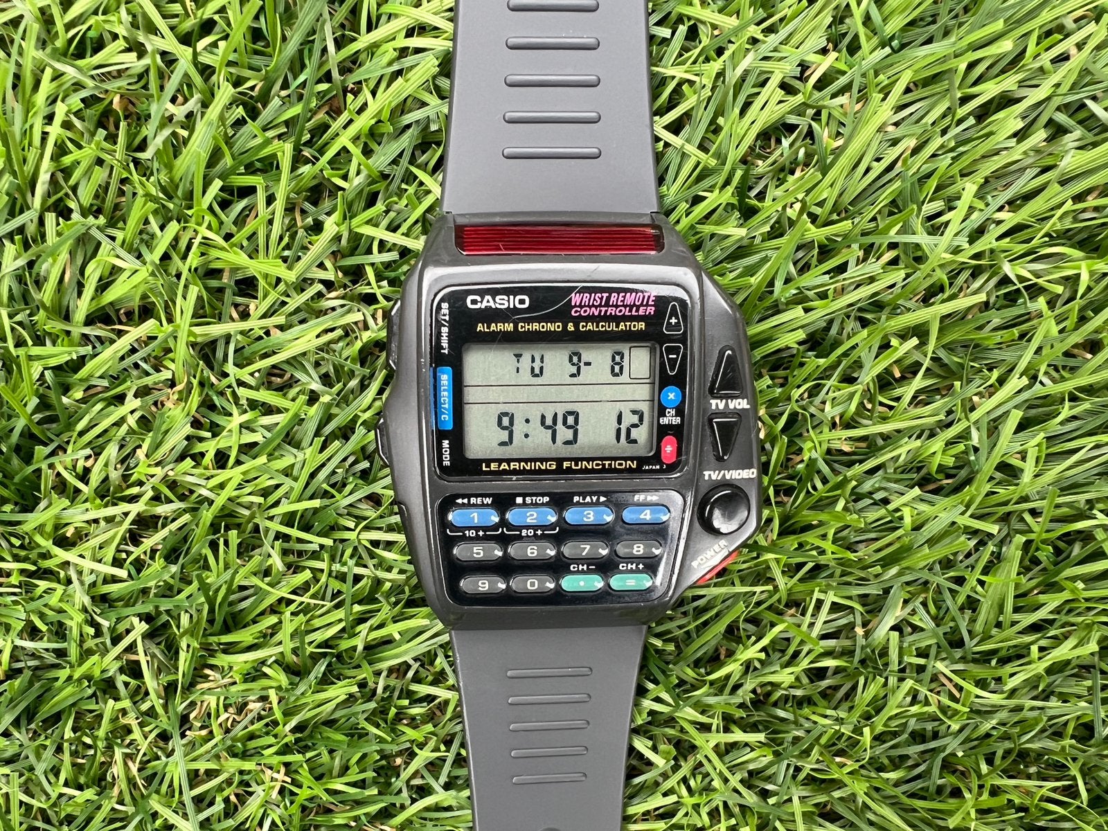 Vintage Casio CMD 40 Horloge - Afstandsbediening & Rekenmach, Kunststof, Gebruikt, Polshorloge, Ophalen of Verzenden