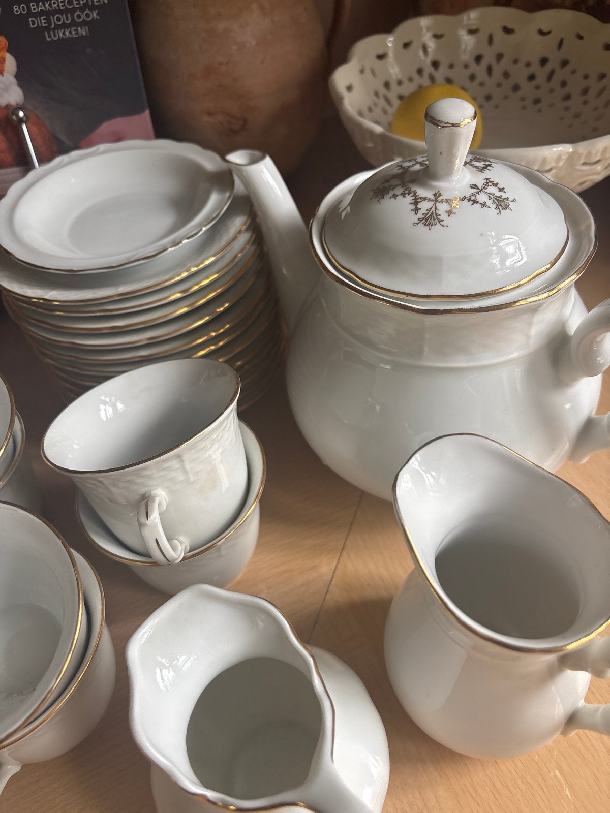 Vintage Thum Czechoslovakia Porseleinen Koffie/Theeservies, Ophalen
