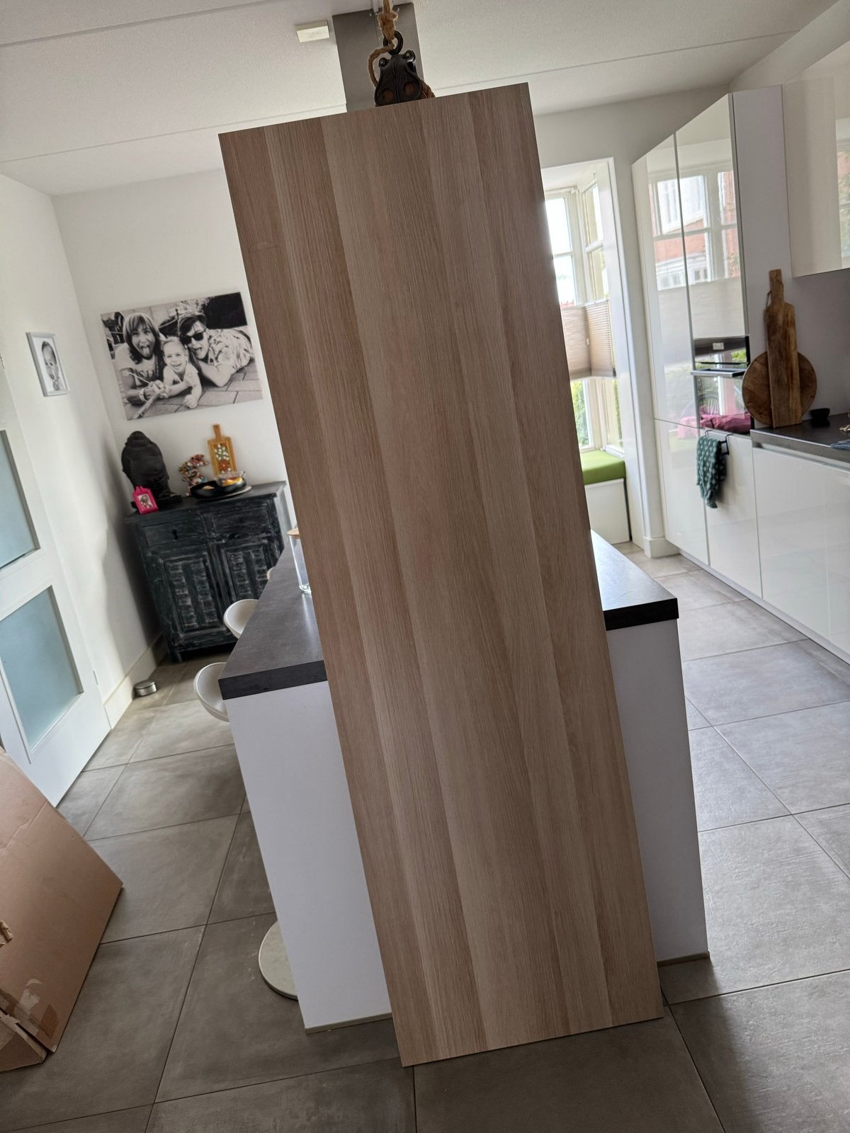 Ikea Lagkapten tafelblad (200x60) met schade, Huis en Inrichting, Tafels | Eettafels, Ophalen, Overige materialen, Gebruikt, 50 tot 100 cm