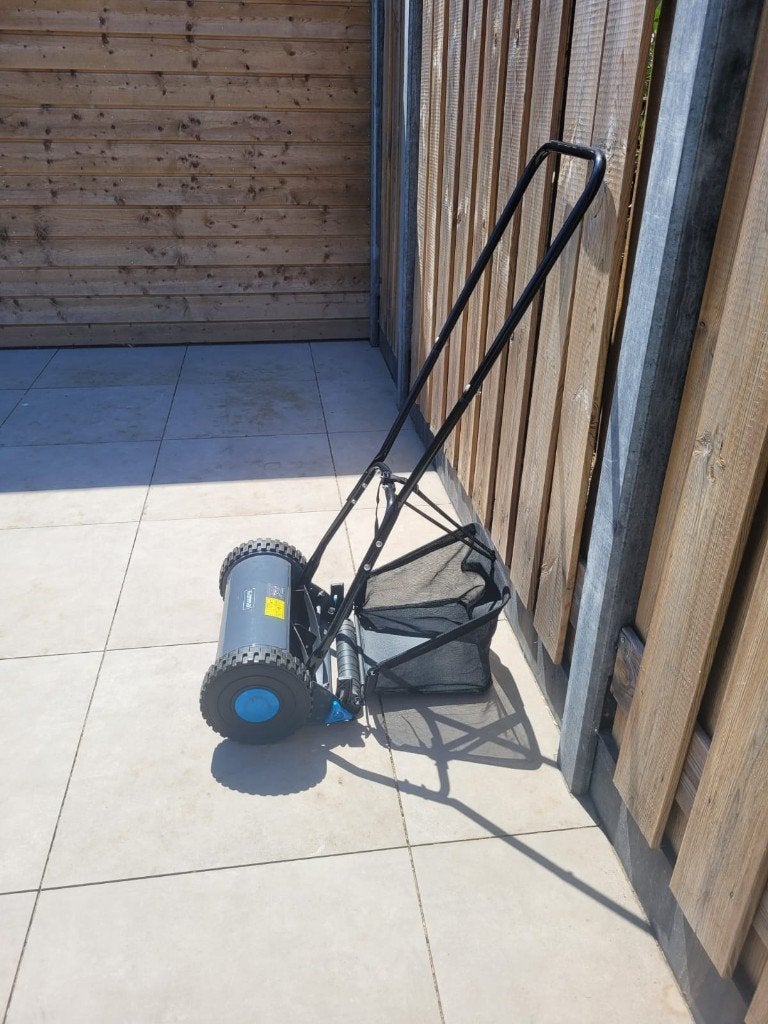 Kooimes handgrasmaaier, Ophalen, Gebruikt, Handgrasmaaier, Opvangbak