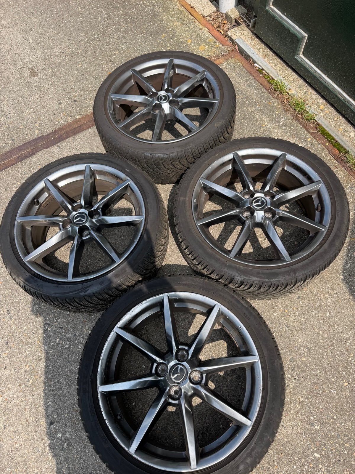 Mazda MX5ND 17 inch velgen met Firestone Winterhawk 4, Ophalen, Gebruikt, Banden en Velgen, 17 inch