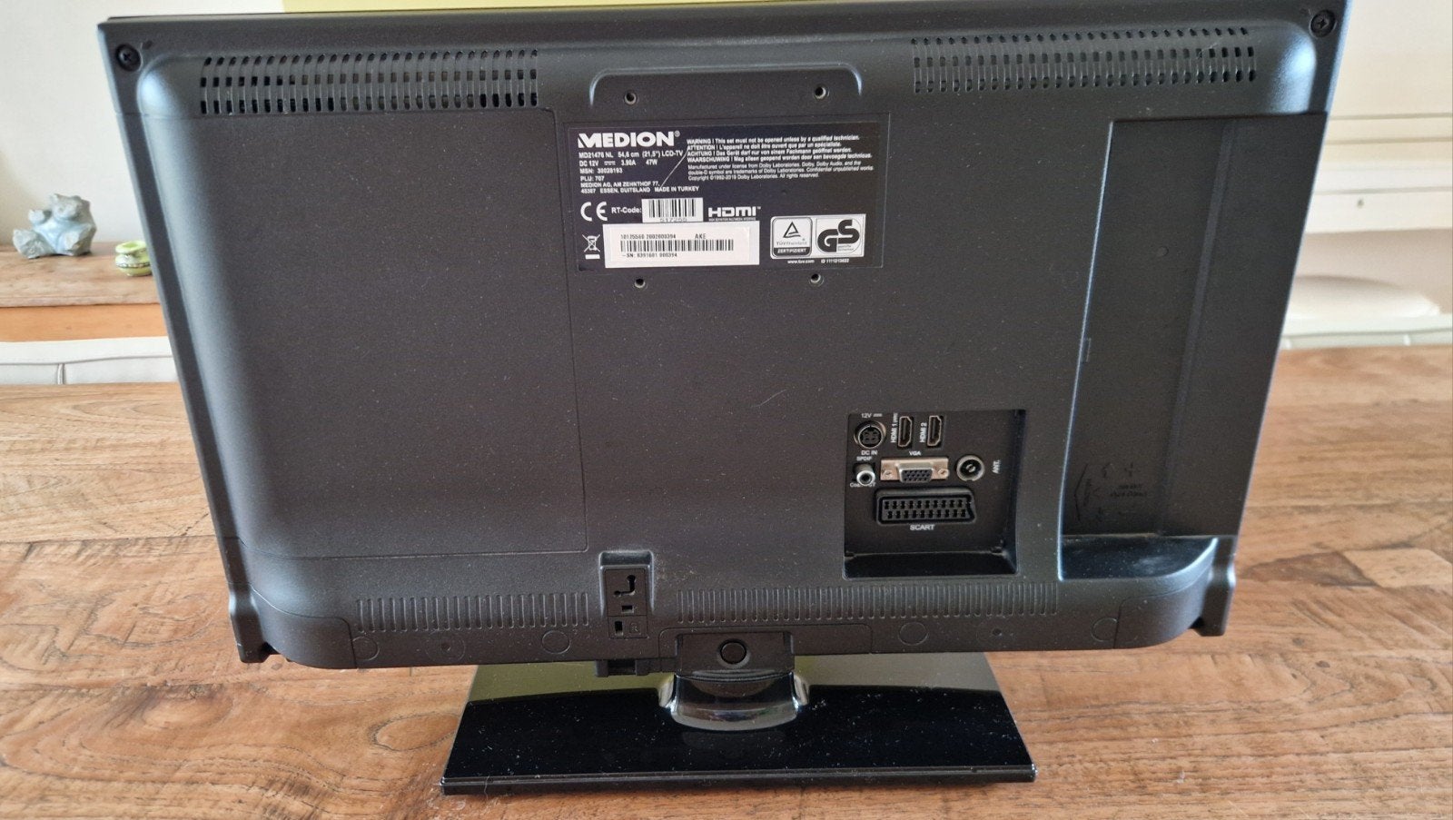 Medion MD21476 NL 21.5" LCD-TV - Gebruikt, Gebruikt, 50 Hz, 40 tot 60 cm, Ophalen