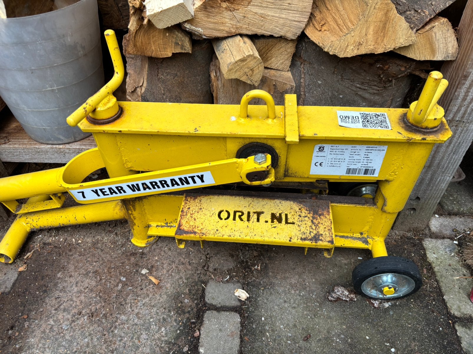 Orit 4300 steenknipper, Ophalen, Gebruikt