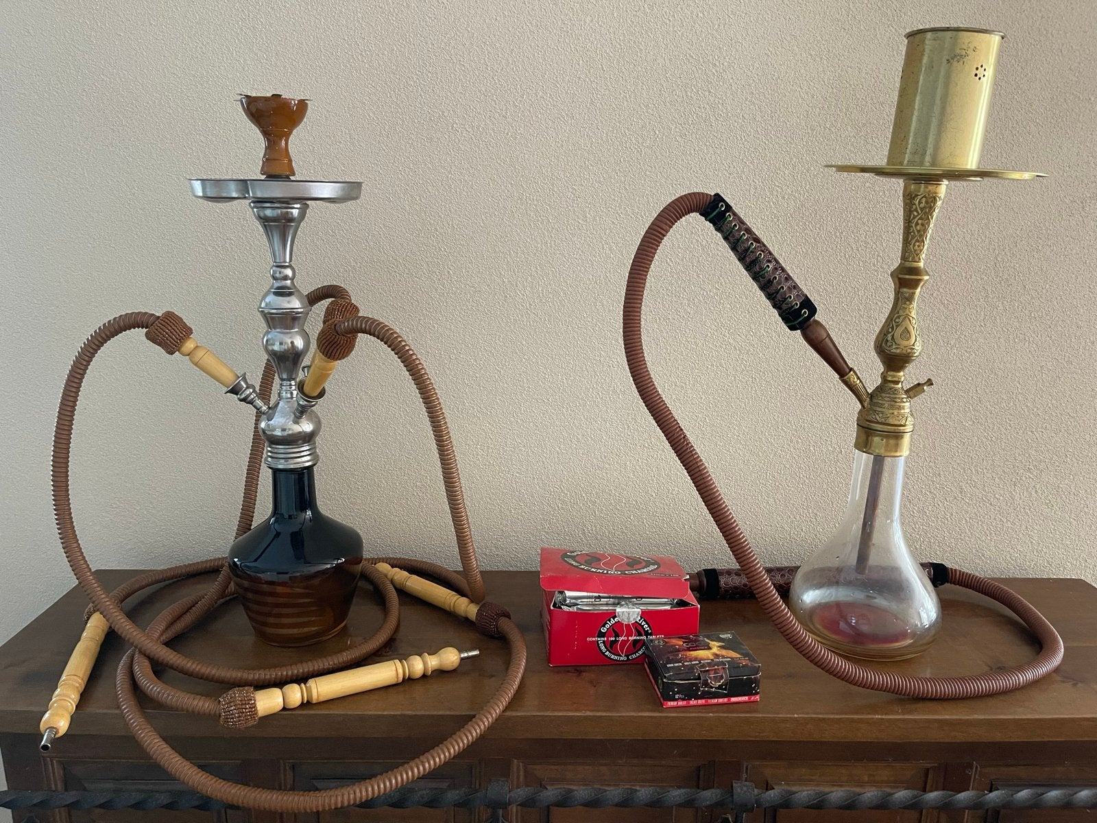 Turkse waterpijp (shisha), Ophalen, Gebruikt, (Water)pijp