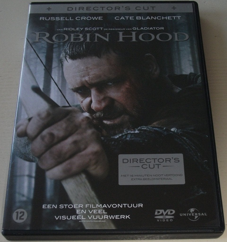 Dvd *** ROBIN HOOD *** Director's Cut, Vanaf 12 jaar, Ophalen of Verzenden, Zo goed als nieuw