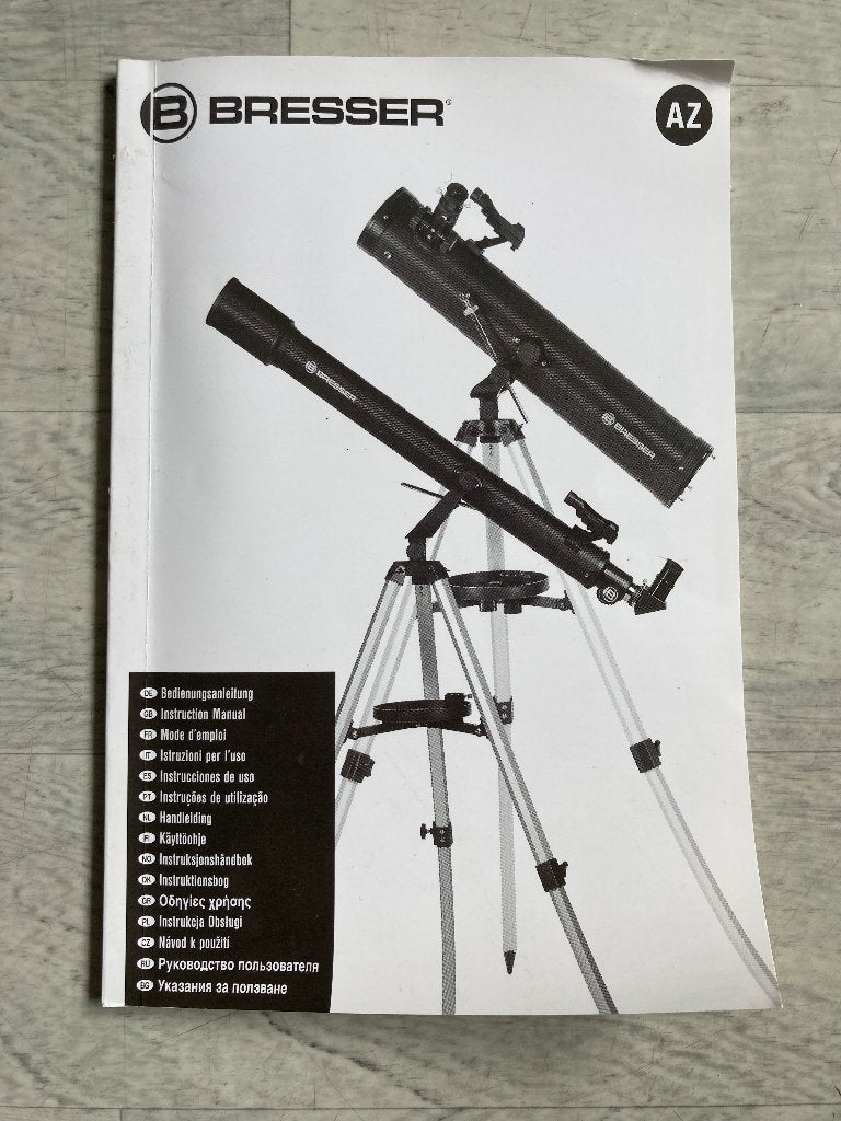 Telescoop Bresser Sirius 70/ 900 z.g.a.n.compleet, Ophalen, Lenzentelescoop (refractor), Met statief, Zo goed als nieuw