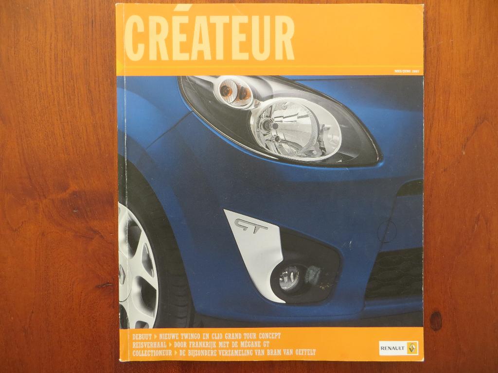 Renault Créateur (magazine; mei 2007) Twingo, Clio Concept, Ophalen of Verzenden, Zo goed als nieuw, Renault