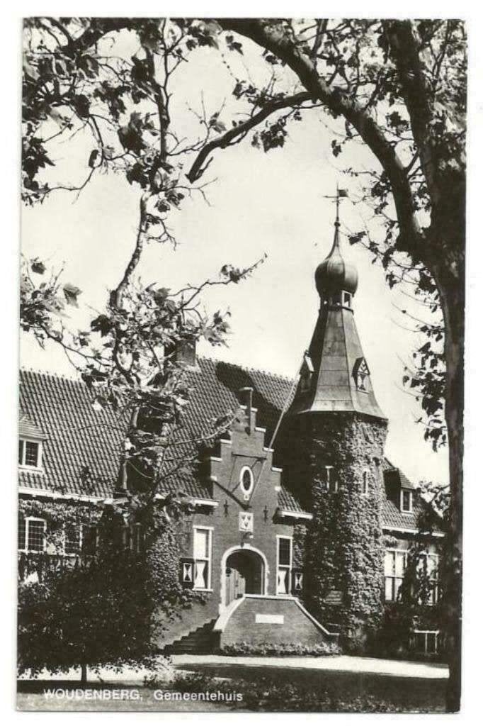AK Woudenberg, Gemeentehuis, Ophalen of Verzenden, 1960 tot 1980, Ongelopen, Utrecht