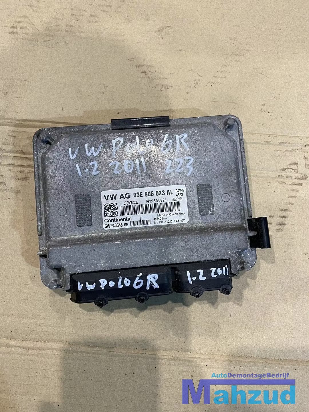 VW POLO 6R IBIZA 1.2 CGP ECU motormanagement 03E906023AL, Auto-onderdelen, Elektronica en Kabels, Gebruikt, Volkswagen, Volkswagen AG