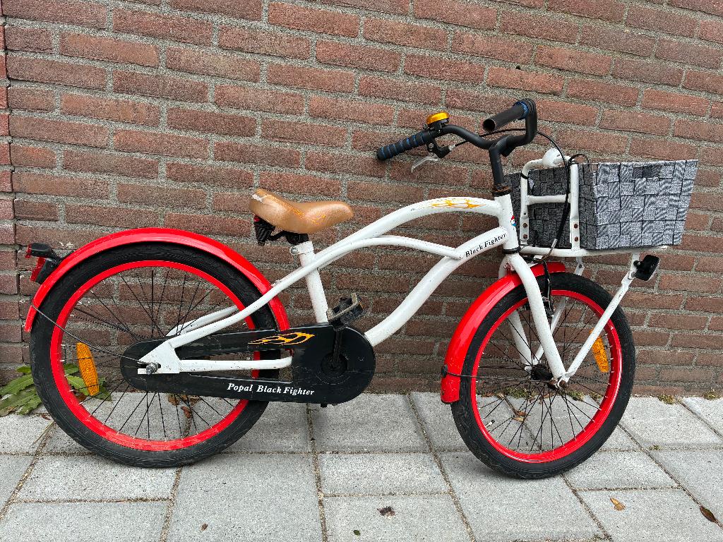 Leuke stoere kinderfiets, Terugtraprem, Gebruikt, 16 inch, Ophalen