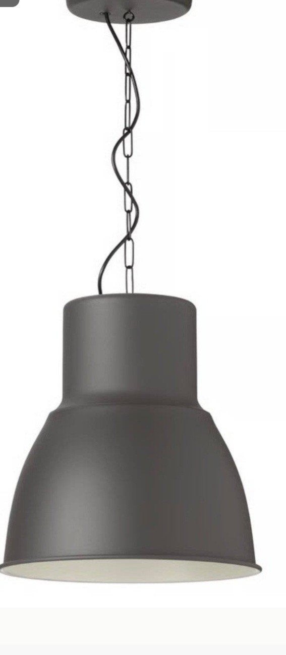 2 IKEA Hektar hanglampen - Zo goed als nieuw, Industrieel, Modern, Zo goed als nieuw, Metaal, E27 (groot)