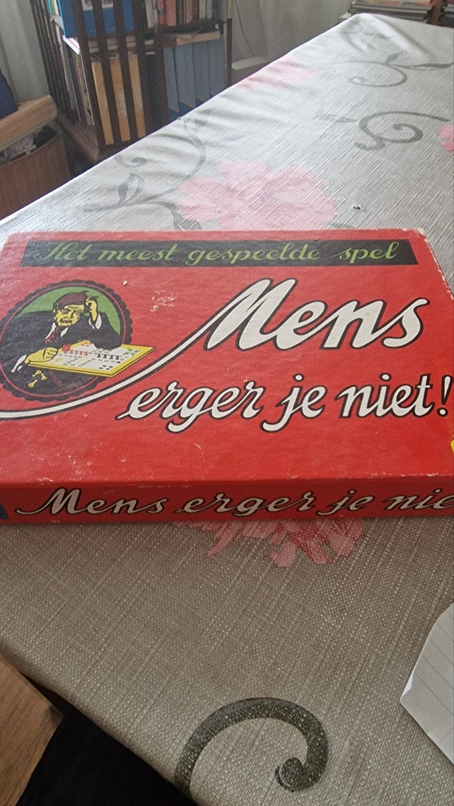 Vintage Jumbo Mens Erger Je Niet Bordspel Compleet, Drie of vier spelers, Ophalen of Verzenden, Gebruikt, Jumbo