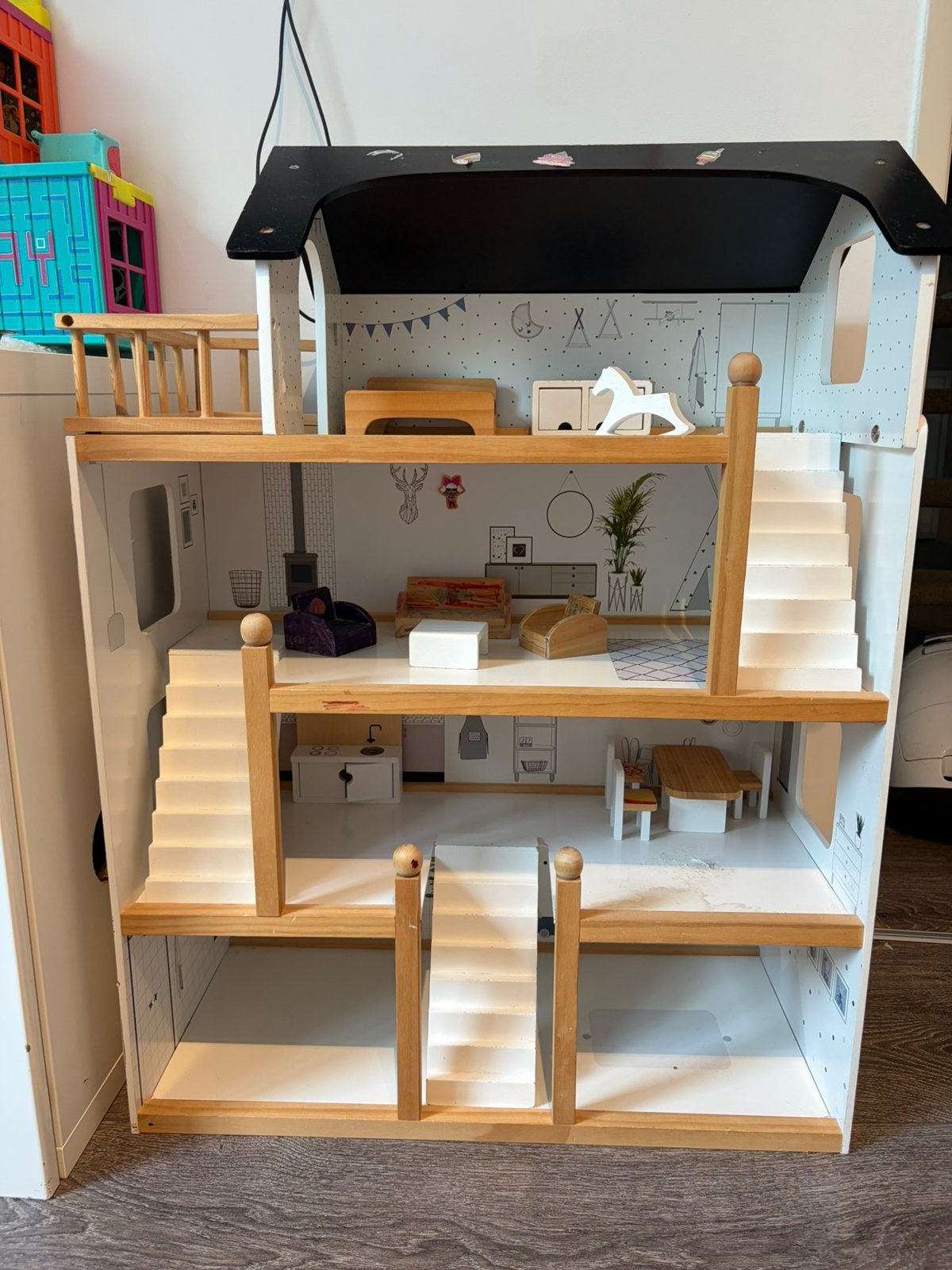 Poppenhuis, Ophalen, Zo goed als nieuw, 110 cm of meer, Minder dan 60 cm