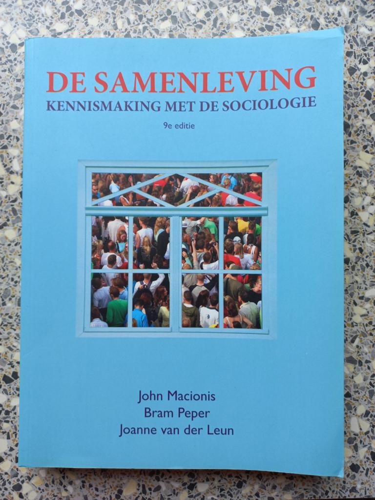 De Samenleving: Kennismaking met de Sociologie (9e editie), Zo goed als nieuw, Gamma, John Macionis, Bram Peper, Joanne van der Leun