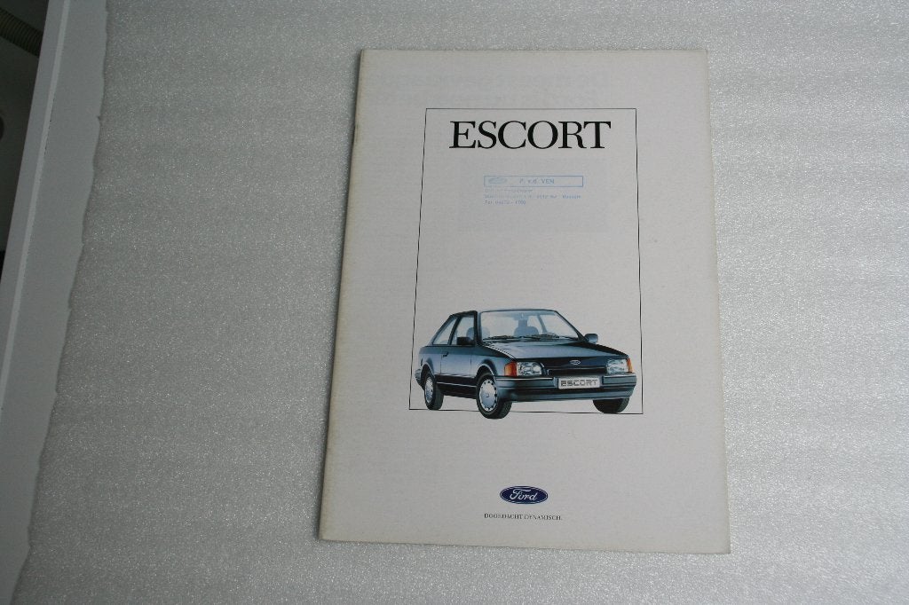 Folder Ford Escort + tech.specificaties (07-1987) (46), Ophalen of Verzenden, Nieuw, Ford