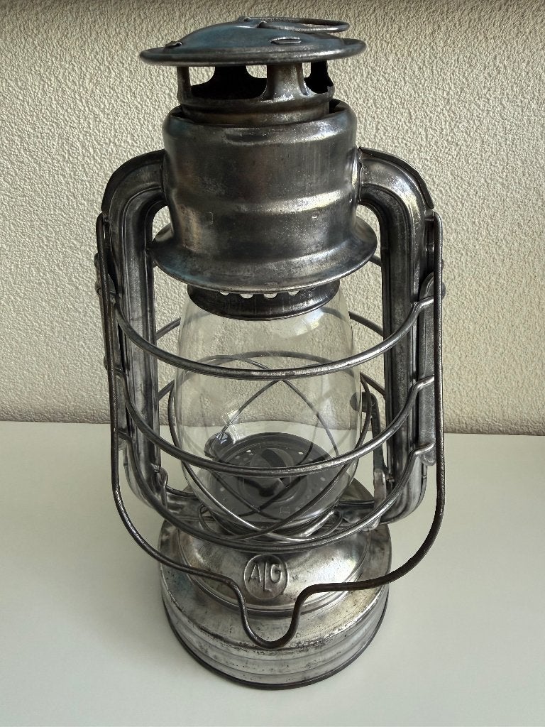 Vintage Franse ALG Marine stormlantaarn / stormlamp, Ophalen of Verzenden