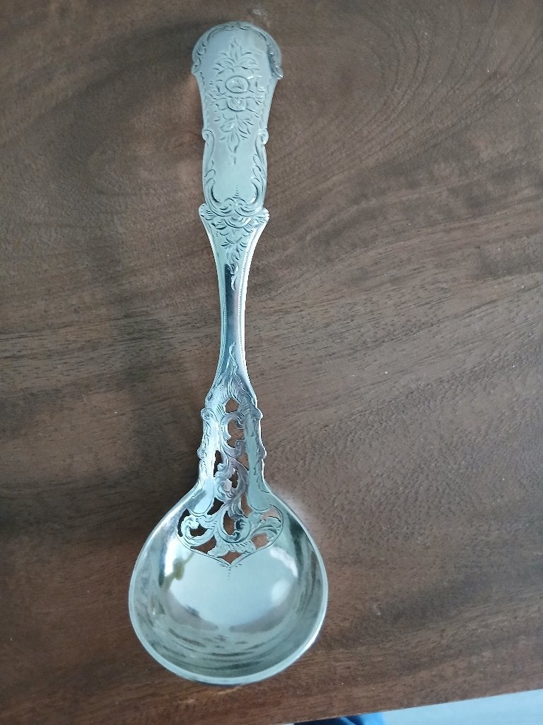 zilveren nat fruit schep, Ophalen of Verzenden, Zilver