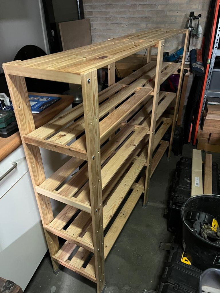 Ikea houten stellingkast 120x31x154, Huis en Inrichting, Kasten | Stellingkasten, Ophalen, Gebruikt