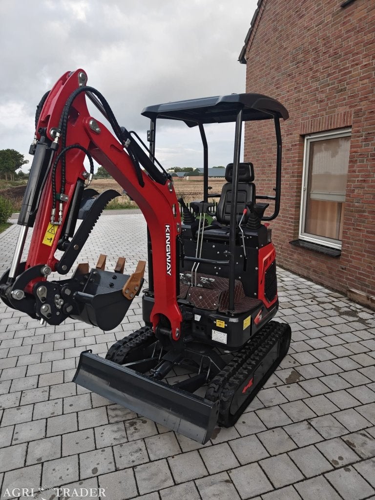 Minigraver Graafmachine Yama S15 Kingway GRATIS DUIM 3BAKKEN, Verzenden, Neerkant, KINGWAY, Graafmachine