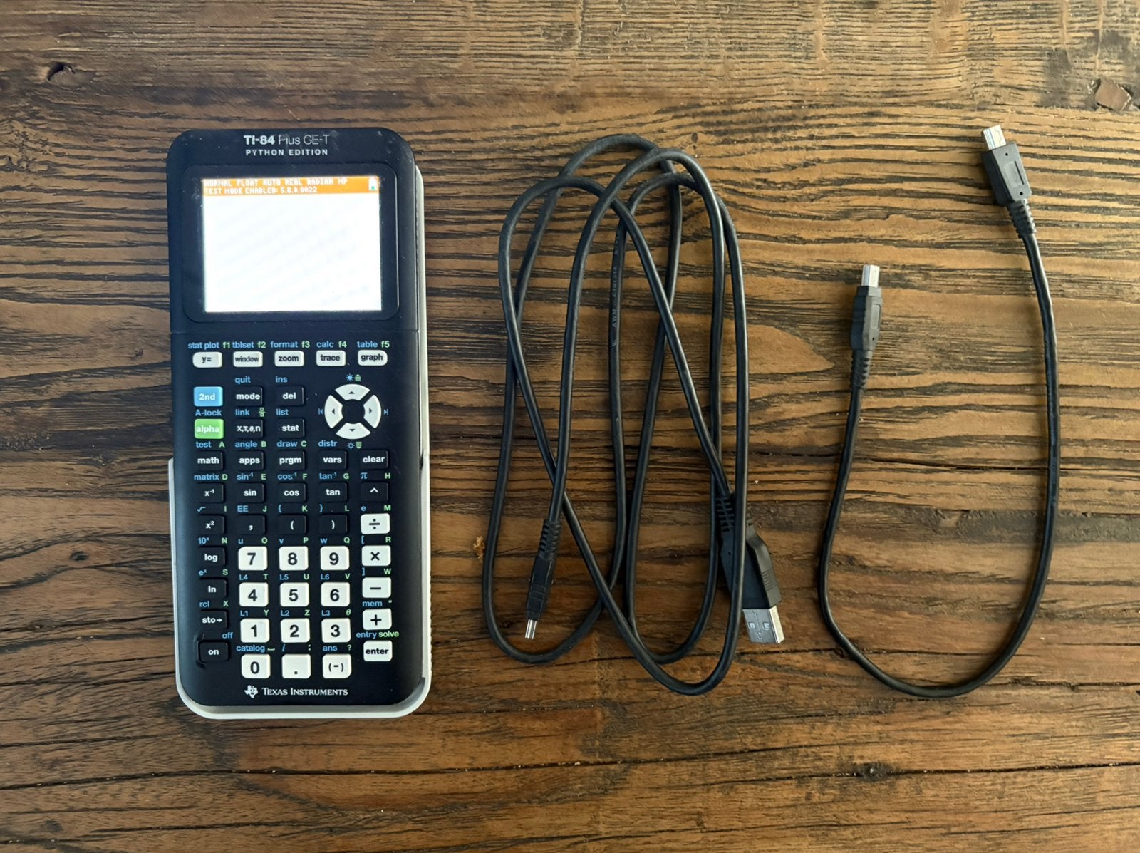 Grafische rekenmachine TI-84 Plus CE-T python edition, Ophalen of Verzenden, Grafische rekenmachine, Gebruikt