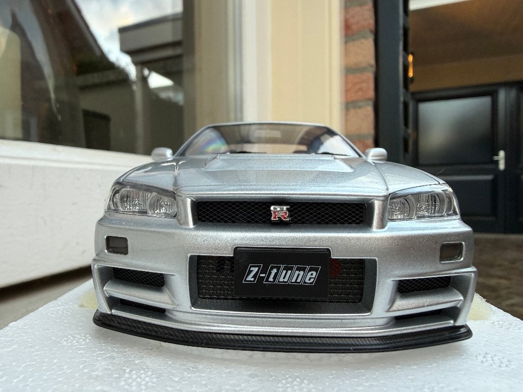 1:18 Nissan Skyline R34 GT-R Nismo Z-Tune zilver Autoart, Auto, Autoart, Nieuw, Ophalen of Verzenden