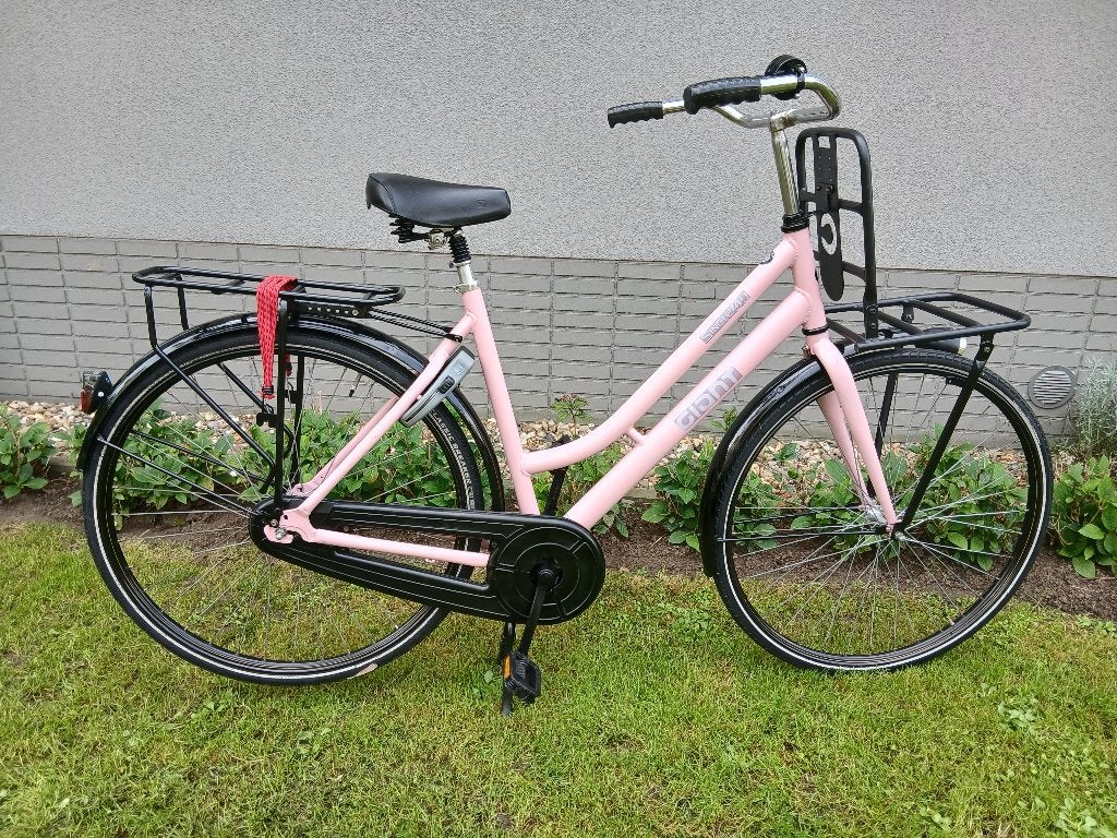 Giant 28Inch oma/damesfiets roze/zwart, Fietsen en Brommers, Terugtraprem, 53 tot 56 cm, Zo goed als nieuw, Giant