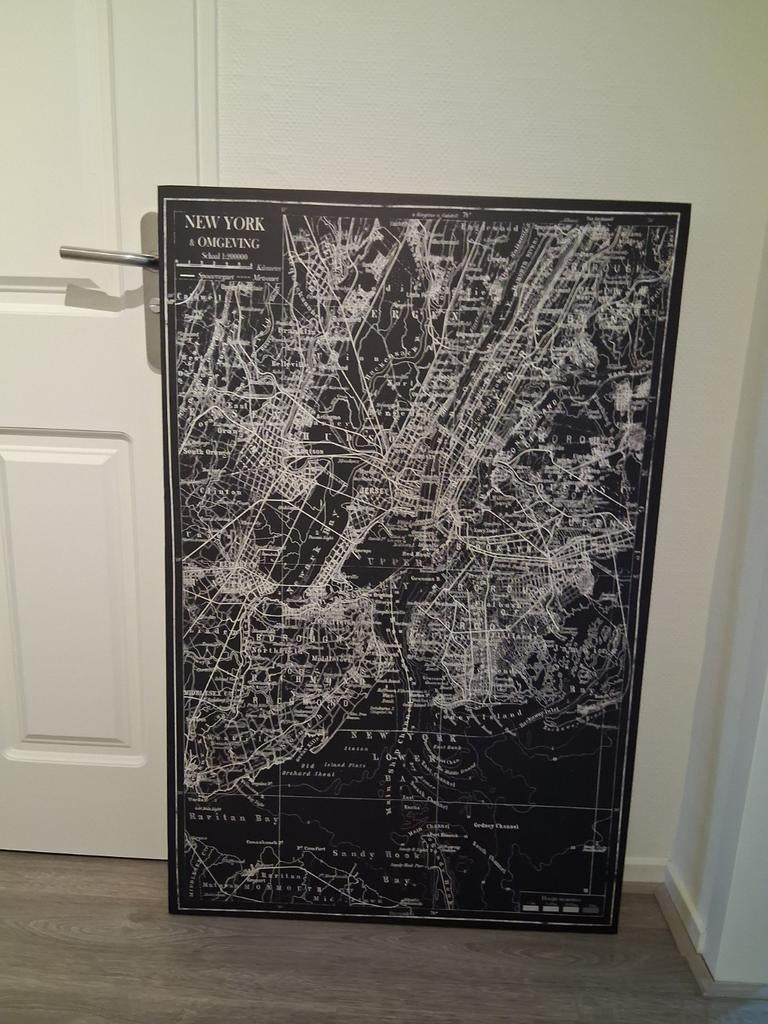 Zwart canvas New York, Ophalen of Verzenden, Zo goed als nieuw
