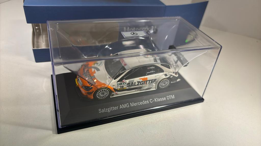 Mercedes c klasse amg dtm #10 salzgitter minichamps 1.43, Auto, Ophalen of Verzenden, MiniChamps, A