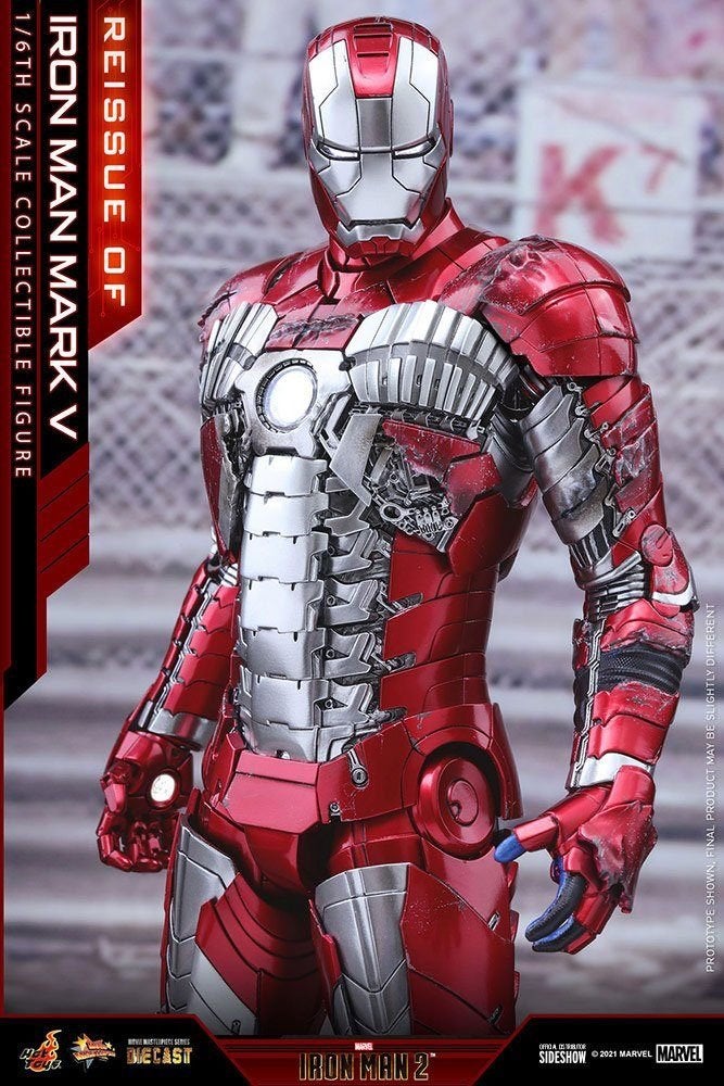 Hot Toys Iron Man 2 Mark V MMS400D18, West Campus 1 76863 Herxheim (DE), Actiefiguur of Pop, Heo GmbH, Nieuw