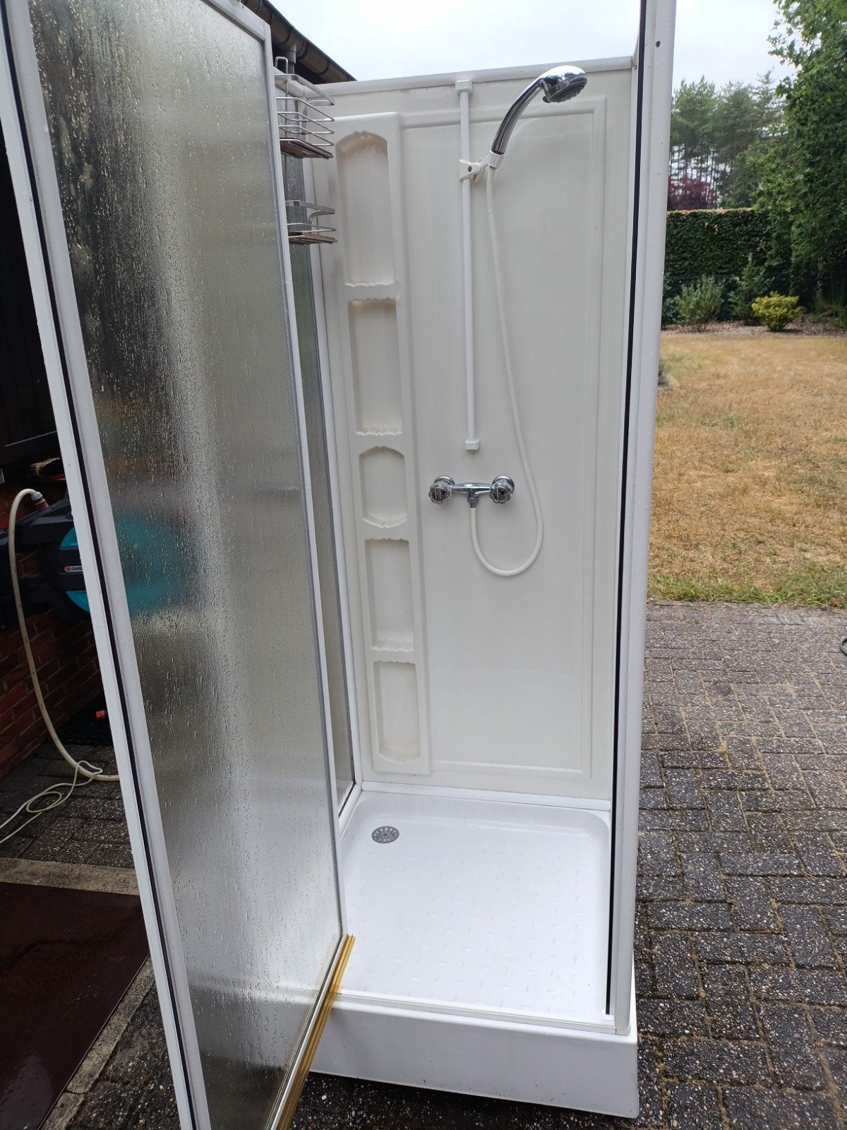 Complete douchecabine met thermostaatkraan, Ophalen of Verzenden, Gebruikt, Met douche