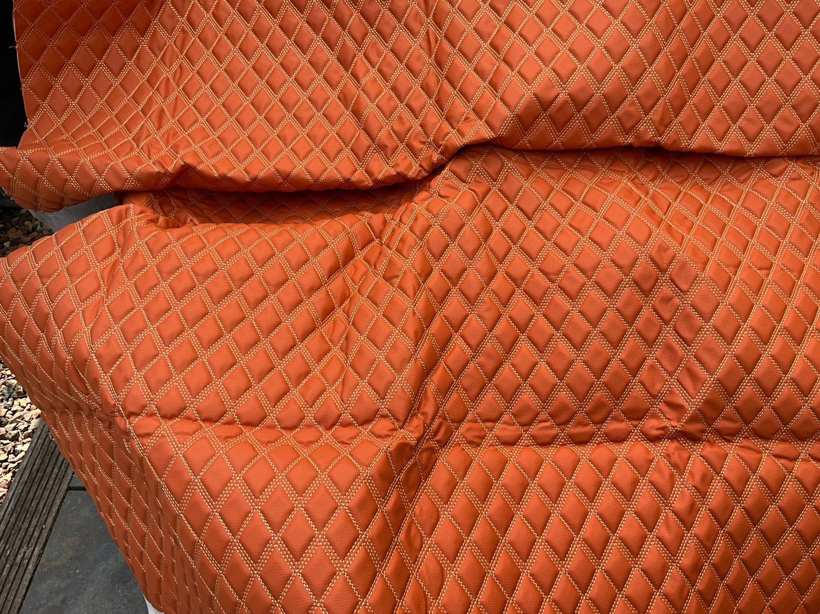 Kunstleer - gewatteerde schuimvulling stof - 2x - 100x158cm, Ophalen of Verzenden, Nieuw