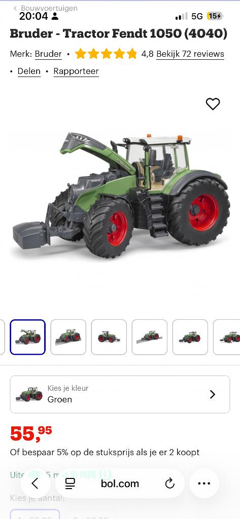 Fendt speelgoed tractor, Ophalen, Zo goed als nieuw