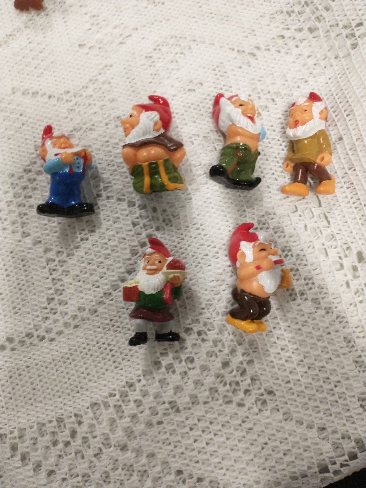 Set van 6 kabouterfiguren uit Kinder surprise, Ophalen of Verzenden, Gebruikt